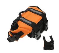 Yardwe Buoyancy Vest Xxs Orange Pet Life Preserver with Outstanding Flotation and Sweat-absorption Features, Oxford Cloth and Mesh Material, Suitable for Puppy Swimming Safety
