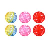 Yardwe Cat Bell Ball Interactive 20pcs Plastic Creative for Mental Stimulation and Furniture Protection Cat Teaser Ball Random Color Suitable for Indoor Play and Exercise for Indoor Play