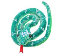 Yardwe Catnip-infused Snake Toy Interactive Plush Snake for Indoor Cats Rattling Sound Chewable Design
