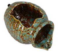 Yardwe Ceramic Fountain Jar with Circulating Waterfall for Indoor Outdoor Garden Decor 4.88 X 3.86 X 3.54 Inch Eco-Friendly Pot Hydroponic Vase Water Feature