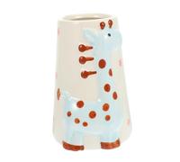 Yardwe Ceramic Hamster Water Bottle Holder with Stand Adorable Giraffe Design Stable Base for Easy Drinking Pet Supply for Hamsters and Animals Blue