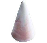 Yardwe Ceramic Ring Cone Stand for Jewelry Display and Home Organization, Pink Scratch Resistant Cone Shape Ring Holder, Simple and Fashionable Jewelry Organizer for Professional Retail