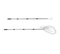 Yardwe Chicken Catcher Net Set with Stainless Steel Telescopic Handle, Heavy-duty Metal Hook and Foldable Net for Outdoor Poultry Farming, Suitable for Chickens, Ducks, and Small Animals