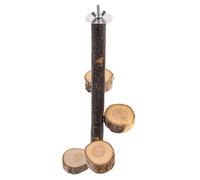 Yardwe Chinchilla Ledges Hamster Table Platform Pet Parrot Platform Bird Stand Wooden Bird Perch Toy