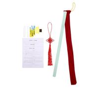 Yardwe Chinese Dizi Flute F Key Imitation Jade Traditional Music Instrument with Full Accessories, Food-grade Material Mini Windwood Flute for Beginner Festival Practice