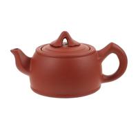 Yardwe Chinese Purple Clay Teapot 160ml Vintage Tearoom Teapot with Good Workmanship Round Smooth Edges for Hotel and Office Use