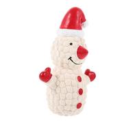 Yardwe Christmas Squeaky Dog Toy Interactive Cartoon Snowman Chew Plaything for Puppies Pet Latex Toy for Festive Fun and Entertainment