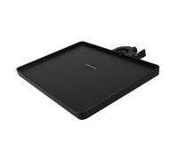 Yardwe Clamp on Phone Stand Tray 3kg Abs Metal Holder with Height Adjustable Thickened Design Higher Edges Prevents Slipping for Holding Gadgets