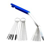 Yardwe Cleaning Tool Kit with Needles and Brushes, 3pcs Set for Motorcycle and Atv, Precision Carburettor Jet Cleaner for Engine Maintenance and Dirt Removal