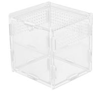 Yardwe Clear Reptile Habitat Box Transparent Reptile Feeding Container for Snakes Geckos Frogs Tortoises More Durable Weather Resistant Design for Easy Cleaning