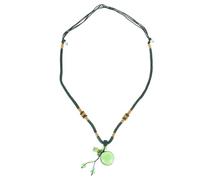 Yardwe Colored Glass Aromatherapy Diffuser Pendant Necklace for Women Lightweight Essential Oil Bottle Necklace with Elegant Chic Design Green Hair Keepsake Jewelry for Walking Aroma and