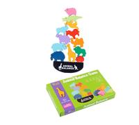 Yardwe Colorful Animal Shaped Stackable Blocks Educational for Creative Balance and Building Activity Safe Non Toxic Material for Early Childhood Development and Hands Learning