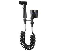 Yardwe Compact Abs Toilet Bidet Sprayer Attachment with Efficient Water Distribution and Twin-tap T Valve Adapter for Bathroom Use