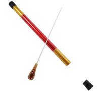 Yardwe Conducting Baton Storage Cylinder for Concert Orchestra Portable Metal Conductor Baton Tube for Performance and Marching Conduct