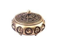 Yardwe Copper Incense Burner Holder for Home and Tea Ceremony, Classic Delicate Design with Relaxation Function, Elegant Pure Copper Material Incense Stick Burner to Quality of Life