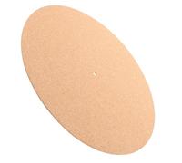 Yardwe Cork Turntable Mat 297mm Diameter, 3mm Thickness Vinyl Slipmat for Record Player, Natural Cork Material, Non-slip Platter Pad, Suitable for Vinyl Turntables