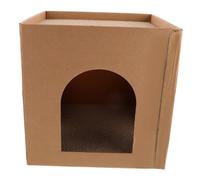 Yardwe Corrugated Cardboard Cat Scratcher Nest Bed Durable Square Lounge Pad for Indoor Cats Safe Scratch Pad Sofa Multifunctional for Home