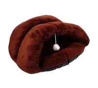 Yardwe Cozy Cat Nest Bed Warm Sleeping Cave for Pets Comfortable Hideaway Mat for Winter Use Chic Design for Cats and Dogs Resting Place for Pets