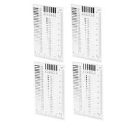 Yardwe Crack Gauge 4Pcs Plastic Defect Measurement Tool for Spot Appearance Analysis and Seamless Production Inspection