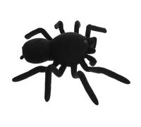 Yardwe Creative Black Spider Plush Doll Soft Plush Stuffed Animal for Adults Bedtime Companion Indoor Decoration