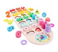Yardwe Creative Number Jigsaw for Educational Puzzle Board for Parent Interactive Learning Early Childhood Development Gift