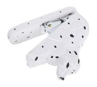 Yardwe Cute Mini Dog Shaped Stapler with Compact Design, Wooden and Metal Construction, for Office and Stationery Use, Unique Desk Accessory for Home and Work