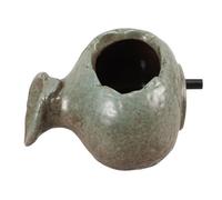 Yardwe Decorative Ceramic Pot Water Circulation Fountain Circulating Waterfall Jar Ceramic Easy to Operate Comfortable Water Flow Home Décor Next to The Swimming Pool