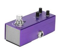 Yardwe Delay Pedal with Analog Distortion for Bass Guitar Portable Style Effects Pedal Brushed Purple Enhances Expressiveness Durable Construction for Electric Guitarists