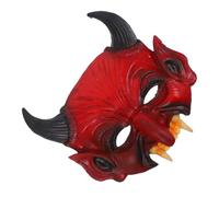 Yardwe Demon Mask for Lightweight Carnival Mask Comfortable Halloween Decorative Prop for Costume Parties Cosplay Events for Scaring Friends Haunted Houses