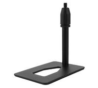 Yardwe Desk Microphone Stand with Rectangular Metal Base Height Compatible with Various Mic Models for Live Streaming Recording and Karaoke