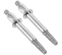 Yardwe Diamond Burr Chainsaw Grinding Stones 2Pcs 4.8Mm Sharpening Bits for Manual Chain Grinder Accessories Outdoor Equipment