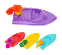 Yardwe DIY Balloon Powered Boat Educational Science Experiment for Creative Recoil Ship Kit to Train Practical Ability Logical Thinking and Hands Skills Random Color