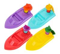 Yardwe Diy Balloon Recoil Boat Toys Educational Plastic Science Toys for Boys and Girls Classroom