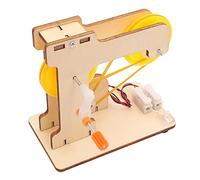 Yardwe DIY Hand Crank Generator Model Kit Educational for Science Experiments Manual Assembly Tool for Develops Skills and Creativity