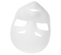 Yardwe DIY Unpainted Fox Fursuit Face Cover Mask with Ventilation Holes, Plastic Skull Shape Animal Head Mask for Costume Events and Halloween Party Cosplay