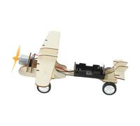 Yardwe Diy Wood Airplane Model Kit for Boy Girl Educational Science Experiment Toy to Enhance Creativity and Critical Thinking Skills for Learning and Stem Activities