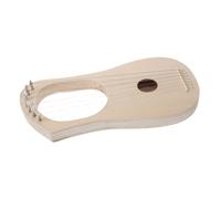 Yardwe DIY Wooden Lyre Harp Kit String Musical Instrument for Beginners Create Your Own String Post Lyre Harp as Unique Decorative Art for Home