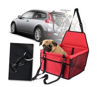 Yardwe Dog Car Seat Bag Mesh Pet Carrier for Cat Car Travel Carrier Puppy Breathable Dog Bed Safety Leash Straps