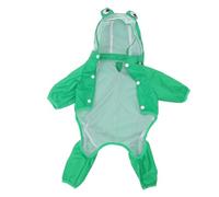 Yardwe Dog Raincoat Rain Jacket for Small Dogs Puppies Lightweight Compact Green Frog Style