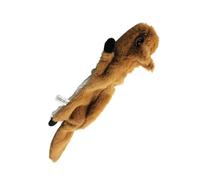 Yardwe Dog Toy Squeaky Plush Squirrel Molar Chew Toy for Small Puppies Interactive Pet Plaything Bite Resistance Dog