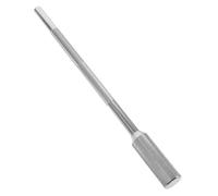 Yardwe Double-headed Cowbell Rod Extension Mounting Bracket for Drum Kits Sleek Silver Metal Design Compatible with Jam Blocks Suitable for Percussion Instruments and Drummers