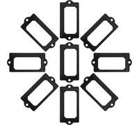 Yardwe Drawer Label Holder Label Frame Card Holder 4.5x3.5x1 Inch Retro Iron Material Fine Workmanship Use Furniture Accessories for Cabinet and File Box