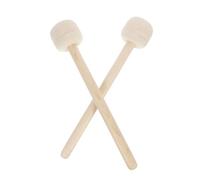 Yardwe Drum Mallets and Wood Handles with Wool Felt Heads 2pcs Smooth Handle Design Firm and Stable Grip Suitable for Bass Drum and Timpani Playing