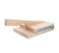 Yardwe Dumpling Skin Maker Wooden Dough Press Stainless Steel Tool for Pastry Dough and Dumpling Wrapper Making at Home