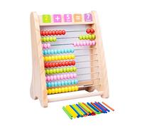 Yardwe Early Ed Computing Rack Wooden Calculation Bracket Magnetic Board for Boys and Girls Maths Tool for Toddlers