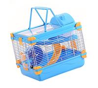 Yardwe Eco-friendly Acrylic Hamster Cage Double-layer Pet Villa for Dwarf Hamster