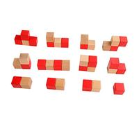 Yardwe Educational Building Blocks for Smooth Rounded Edges Safe Non Toxic Material Lightweight Cubes for Early Logical Thinking Training and Cognitive Development