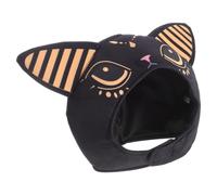 Yardwe Egyptian Style Cat Costume Hat with Large Ears Soft Band | PP cotton build, lightweight and breathable wear, vintage gold accents, 3D cat shape for cosplay events