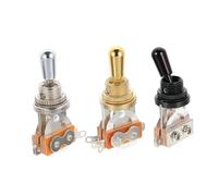 Yardwe Electric Guitar Pickups 3 Way Metal Toggle Switch Guitar Pickup Selector for Musicians