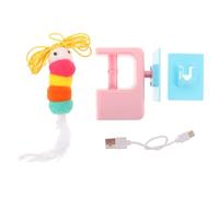 Yardwe Electric Retractable Hanging Cat for Indoor Cats, Interactive Plastic Teaser with Lightweight and Easy to Store Design, for Small Homes and Self-entertainment